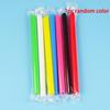 100PCS Disposable Jumbo Colored Straw Pearl Milk Tea Bubble Tea Juice Drink Beverage Drinking Straw Party Supplies 19cm