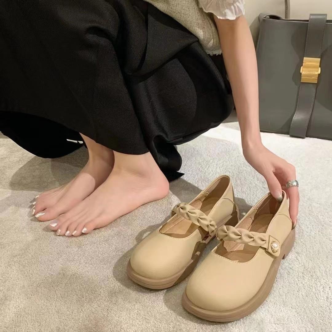 

Fashion Spring summer new round toe cute comfortable single shoes women s flat shoes elegant fashionable versatile women s flat shoes 40 абрикосовый