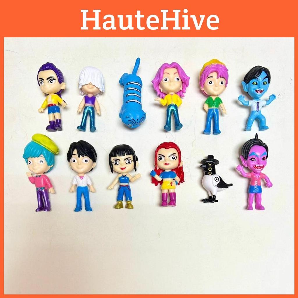 Kpop Demon Hunters Rumi Zoey Mira Karaktermodell Skrivebordsdekorasjonssett For Fans Og Samlere