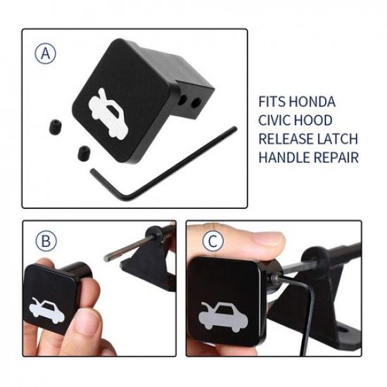 Hood Latch Release Handle Cable Repair Kit for Honda Civic Ridgeline Element CRV