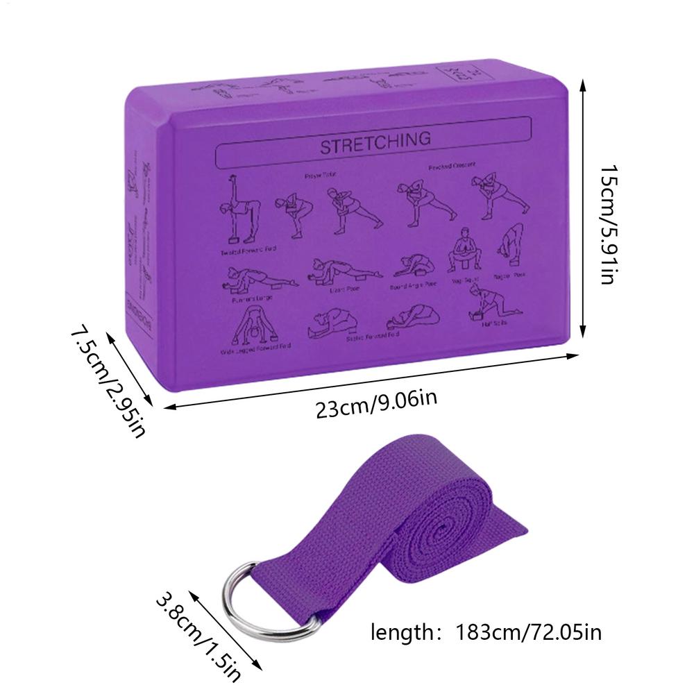

2pcs EVA Gym Blocks Foam Brick Training Exercise Fitness Equipment Dance Yoga Auxiliary Tool Stretching Body Shaping Yoga Blocks