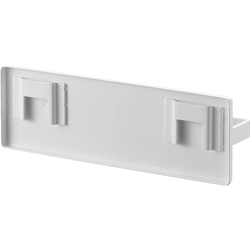 Yamazaki Tower Film Hook Kitchen Towel Hanger, White, Dimensions: W18 X D4.5 X H6cm, Floating Storage, Towel Rack, Model 2161