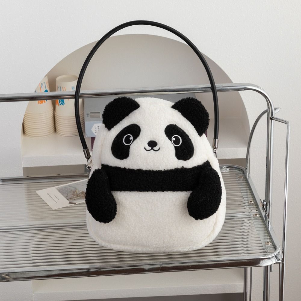 Sweet Panda Shoulder Bag Soft Casual Tote Bags Makeup Bags Student Schoolbag Birthday Gift