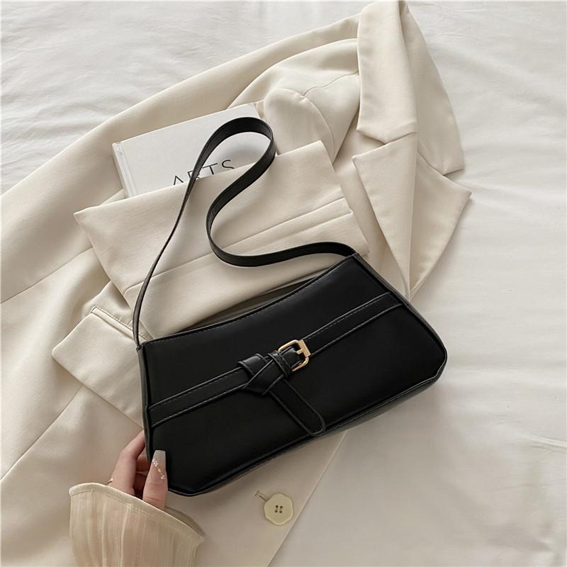 French Trend Personalized Versatile Casual Commuter Armpit Bag Women's Fashion New Simple Solid Color Premium Shoulder Bag