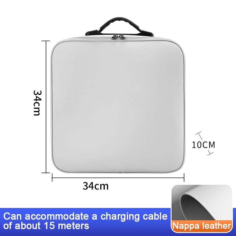 Portable EV Car Charging Cable Storage Box For BAIC BEIJING X55 EU5 PLUS EU7 BJ40 BJ60 Electric Vehicle Charger Cables Carry Bag