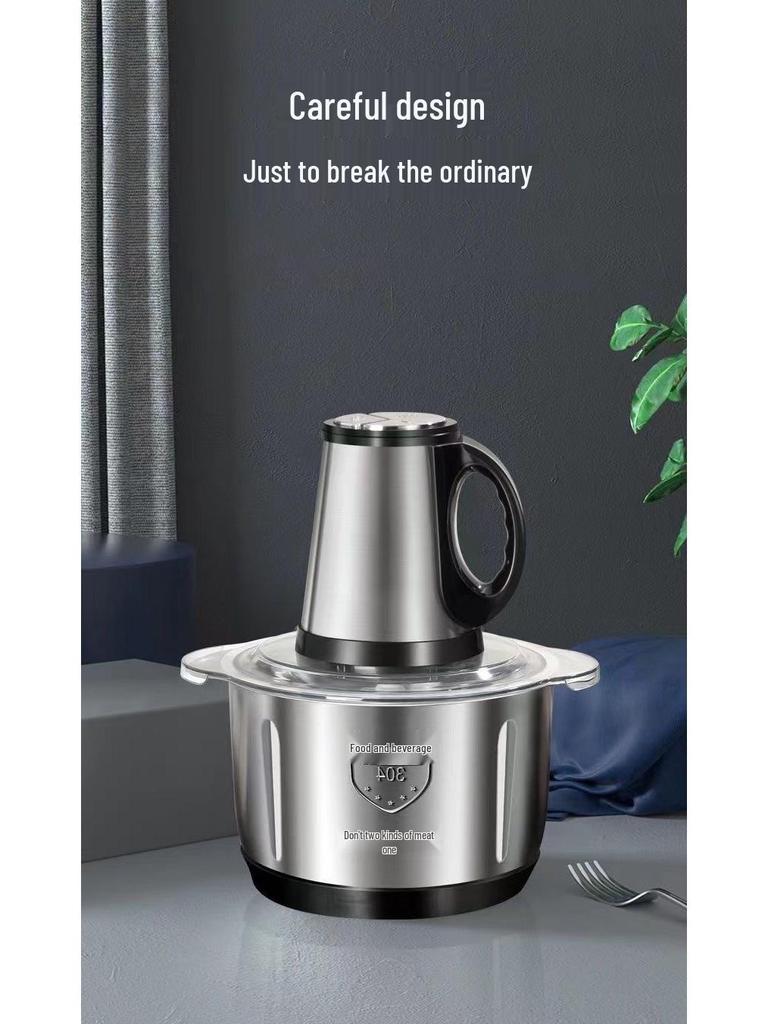 Upgraded Electric Meat Grinder & Food Processor: Dough Mixer, Blender, Dumpling & Chili Filling Machine - Free Shipping