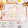 UNTIOR Oversize Silikon Backmatte Rollmatte Knetmatte Gebäckwerkzeuge Crêpes Pizzateig Antihaft Küchen-Silikonmatte