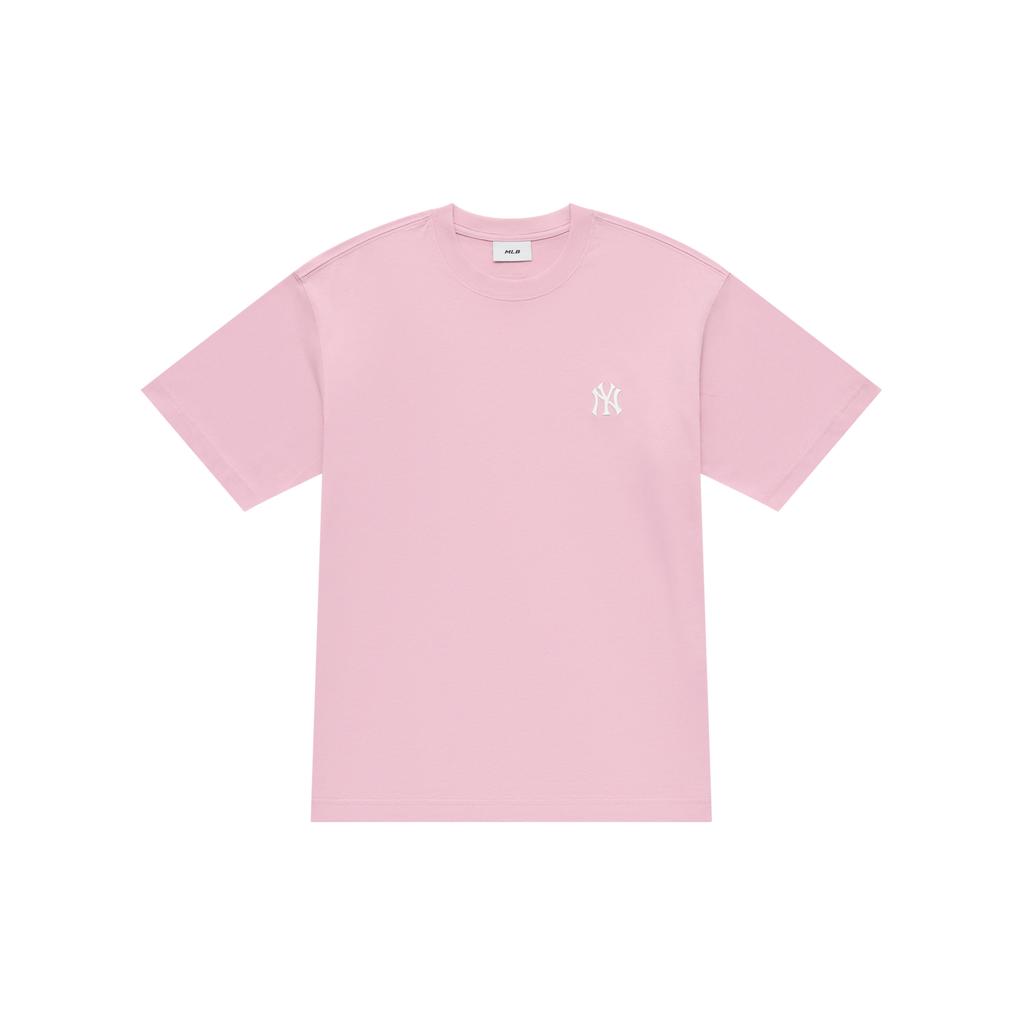 New MLB New York Yankees Basic Collection 25SS T Shirt Unisex Pink 3ATSB6453-50PKM