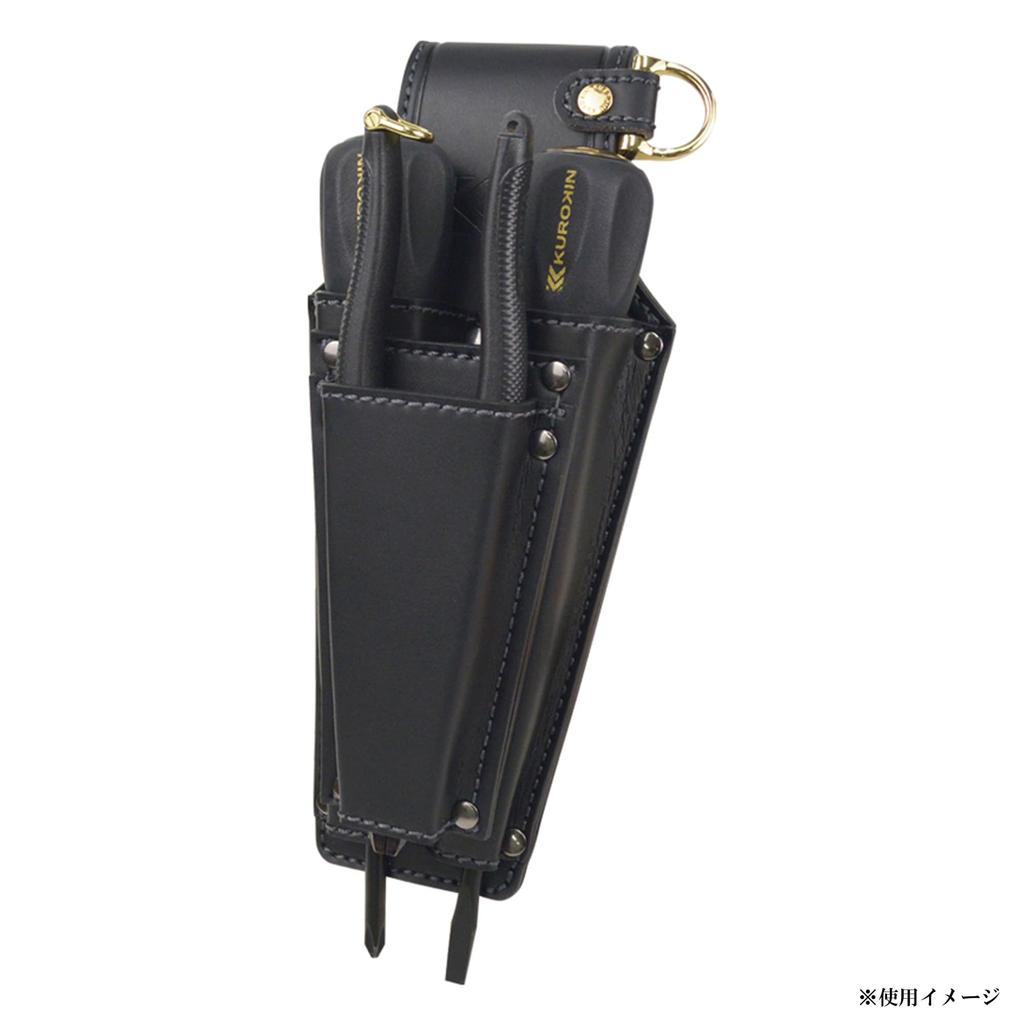 Fujiya Black and Gold Screwdriver and Pliers Tested for Hot and Water AH-33BG Holder, Lightweight, Weather, Long-Term Storage, Use.