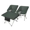 Outdoor Folding Table and Chair Three-Piece Set for Picnic Camping Portable Foldable Moon Chair Aluminum Alloy and Chair Set