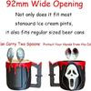 Halloween Ice Creams Container With Double Spoons Nonslip Freeze Protections Handle Parties Dessert Serving Dish