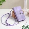 Crossbody Cards Solt Wallet Leather Bling Zipper Bag Purse Case For iPhone 15 16 Pro Max 14 13 12 11 XS XR Plus Glitter Cover