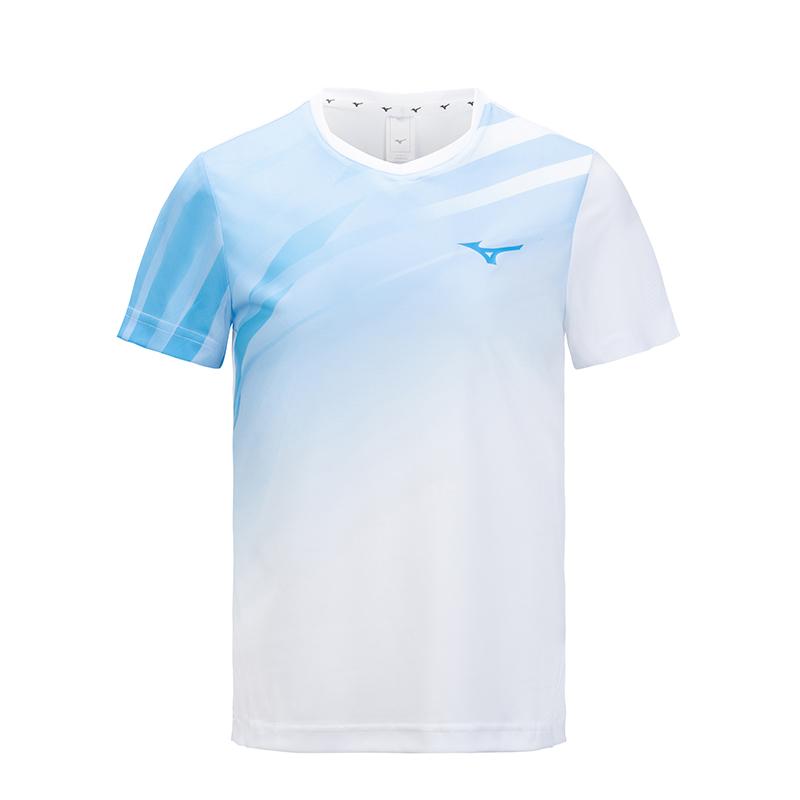Mizuno T Shirts Unisex Crew Neck Moderate Straight Fit 73CA34Z1 XS