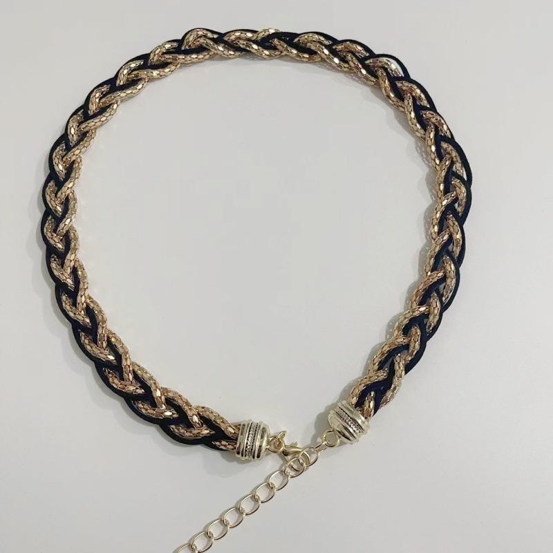 Korean New Thin Belt for Women Casual Metal Braided Tassel Dress Accessories Small Fragrance Style Thin Waist Chain Trendy