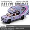 1/32 Chevrolet Off-road Camper Model Metal Die Cast Children's Toy Car Simulation Sound and Light Pull Back Boy Holiday Gift