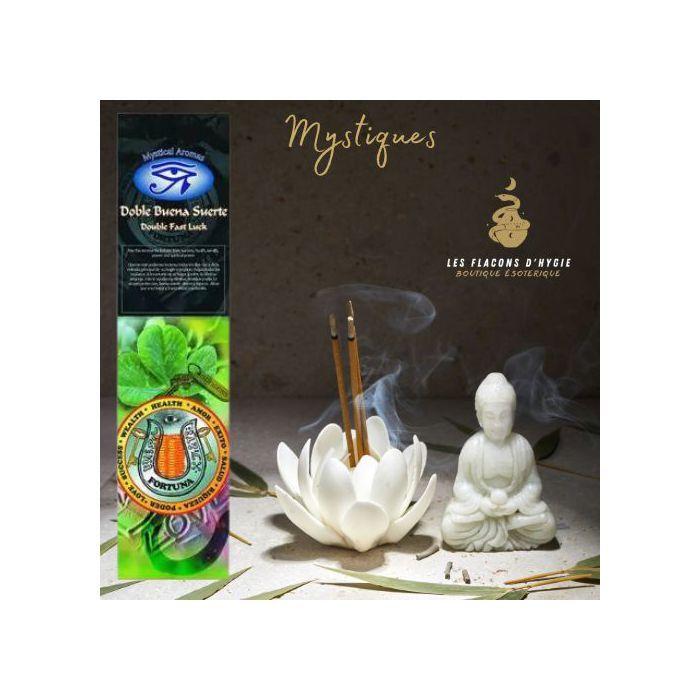 Bougeoir - Photophore - Bougie - Senteur &gt; Encens - Encens Mystiques Double Fast Luck - - Mystiques