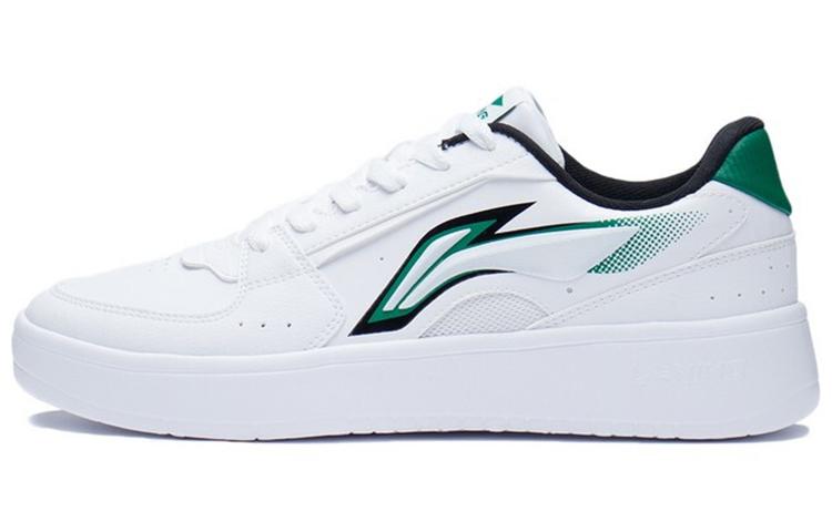 Li Ning Galaxy Synthetic Leather Classic Lightweight Cushioning Breathable Low top Skateboard Shoes Men s AGCS253-1 39