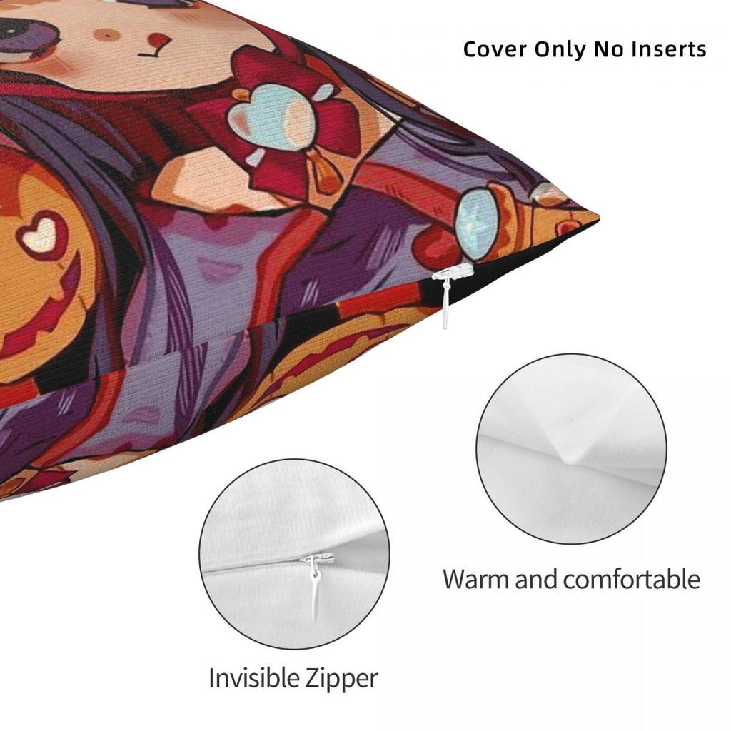 Love Toilet Bound Hanako Kun Square Pillowcase Cushion Cover Pillow Case Throw Pillow Cover for Home Bedroom Car