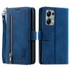 For Xiaomi Redmi Note 13 Pro 4G/Poco M6 Pro 4G Case Zipper Leather Cover with 9 Card Slots