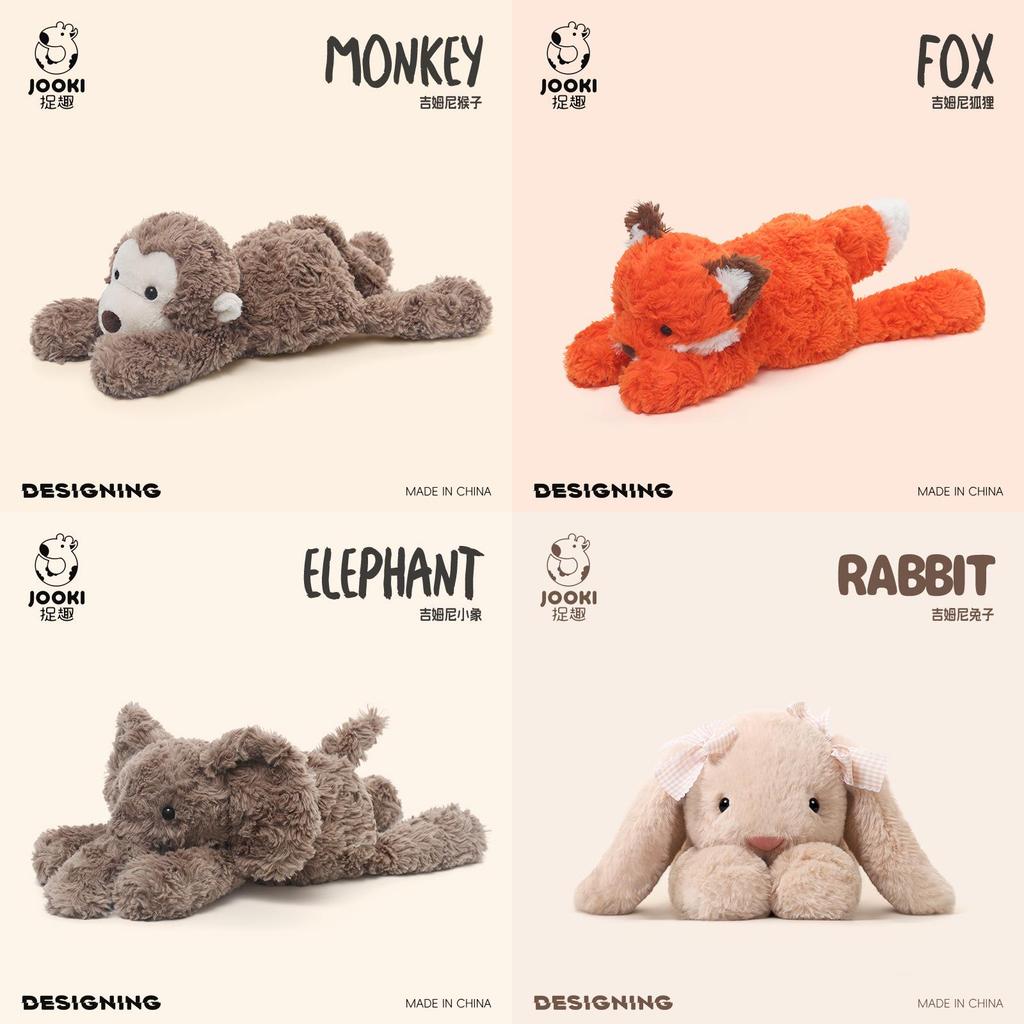 Jimni Bunny Plushie Cute Animal Stuffed Toy For Babies And Kids Bedroom Decor