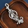 3D Lucky Cat & Dinosaur Metal Keychain - Promotional Gift Keyring Pendant