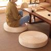 Japanese Style Natural Straw Futon Cushion Round Floor Mat Retro Tatami Cushion  Living Room