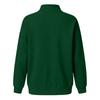 Women's Loose Fit Zip Up Sweatshirt Color Round Neck Long Sleeve Top