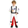 Astronaut Costume With 3D Rockets Backpack For Kids Role Play Science Theme Party And Stage Performances Soft Polyester Fabric