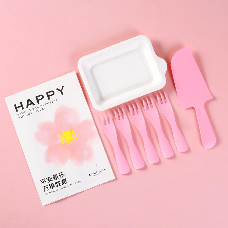 

Disposable Birthday Cake Plate & Cutlery Set - 50 Packs