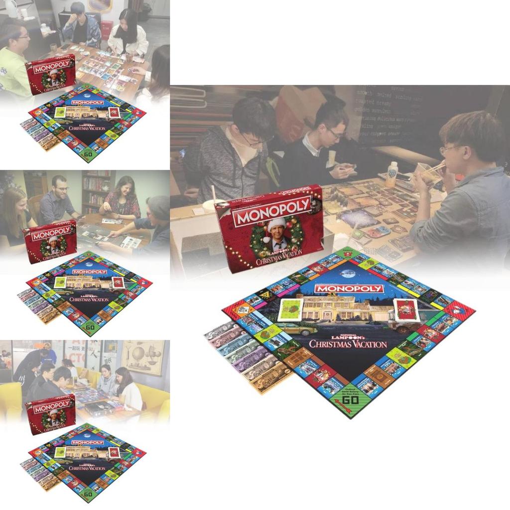 Monopoly National Lampoons Christmas Vacation Festive Plastic Game For Holiday Fun