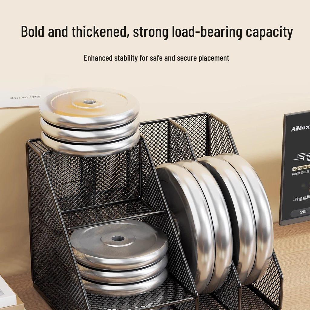 Desk File Holder & Organizer: Large Capacity Storage Rack for Folders, Books, and A4 Papers