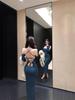 2025 Winter Off-Shoulder Two-Tone Dress: Slimming, Sexy, Elegant & Backless with Inner Camisole for Women