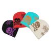 TEMU Warm Cold Hats Men's and Women's Skulls Spider Webs Plush Mink Knitted Hats Halloween