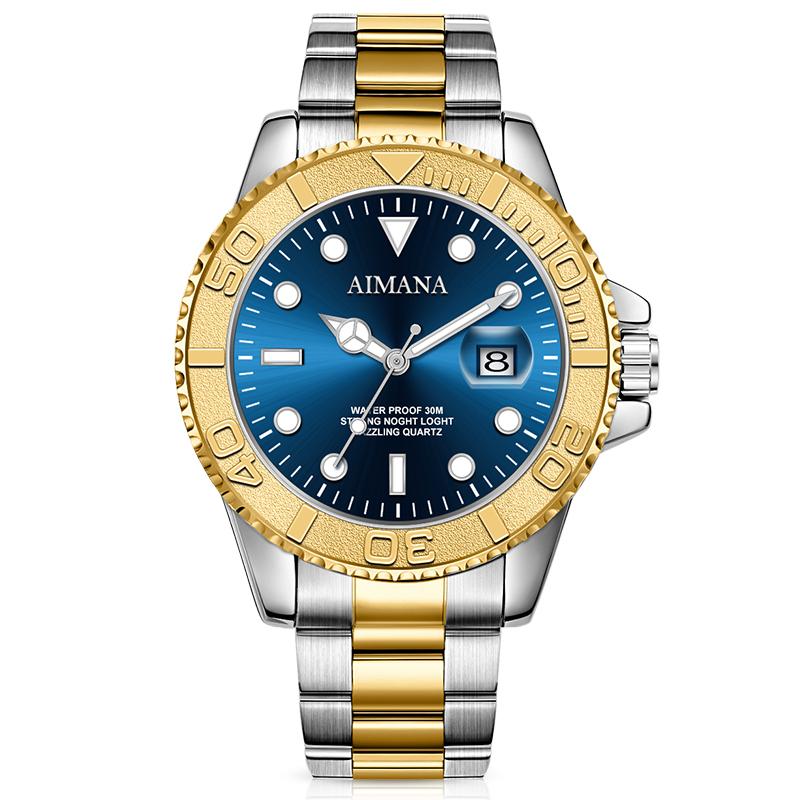 Top Luxury Man Watch Waterproof Luminous Date Men Watch Stainless Steel Male Clock Sport Fashion Men's Quartz Watches