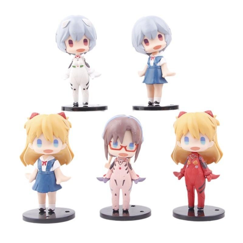 Adorable Pvc Evangelion Standing Rei Asuka Miniature Figurine Blind Box Toy
