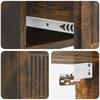 Wall Mounted Nightstand Smoked Oak 33 X 34.5 X 20 Cm