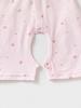 Girls' Summer Floral Cotton Romper, Short-Sleeved with Doll Collar, Size 100.