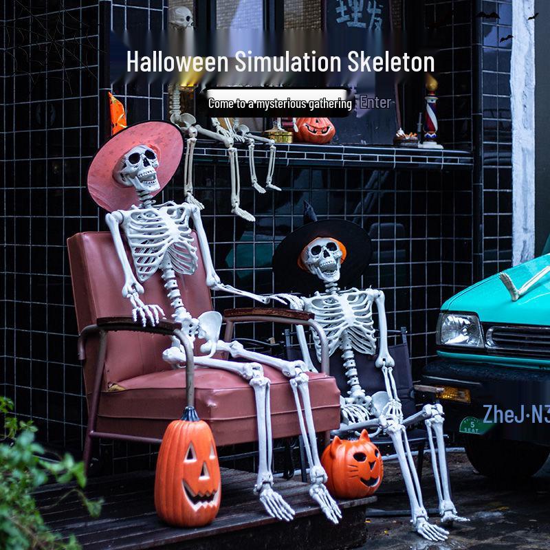 Halloween Human Skeleton Decoration for Party and Scene Layout