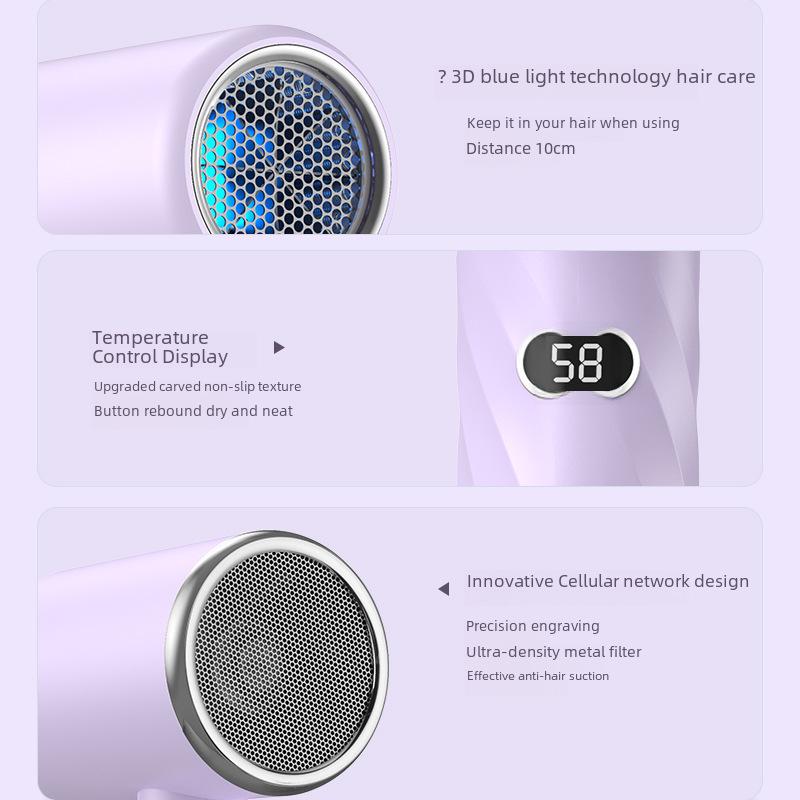 Hochleistungs-Digitalanzeige-Haartrockner mit intelligenter Temperaturregelung und Blaulicht-Ionen-Technologie