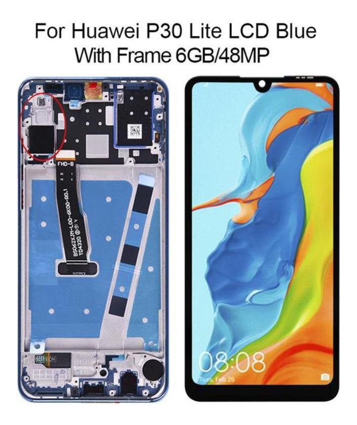 Lcd Display Screen Frame For Huawei P30 Lite 48mp Blue