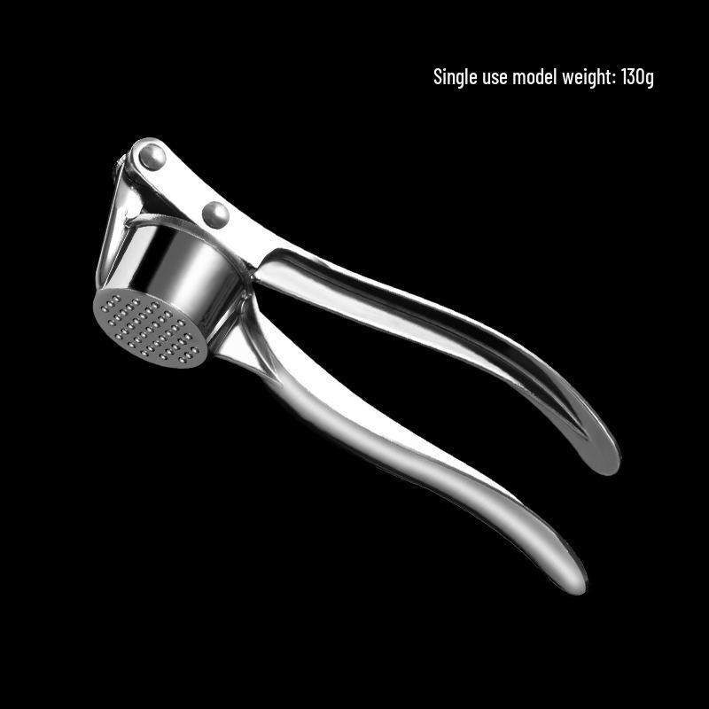 Durable Zinc Alloy Multi-Functional Garlic Press & Masher with Peeler