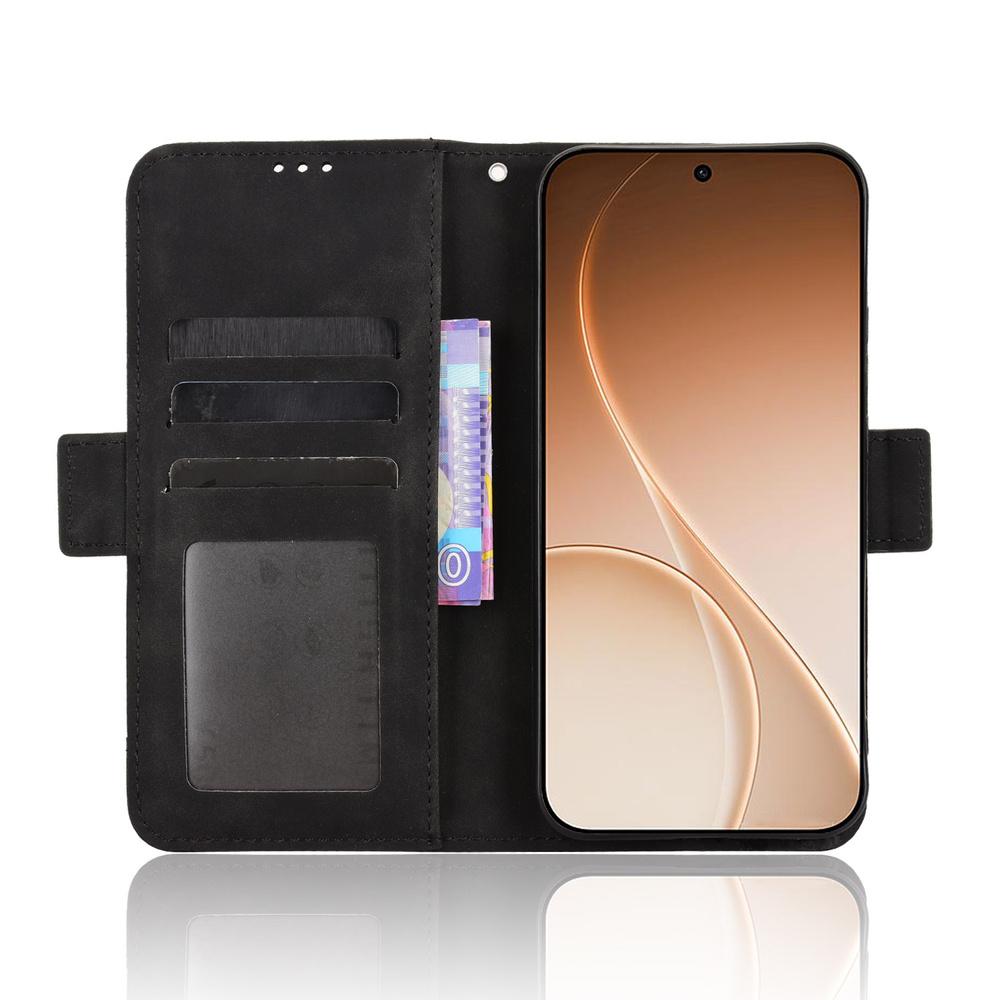 Flip Case for Oppo Reno 15 Pro, Card Slot, Black