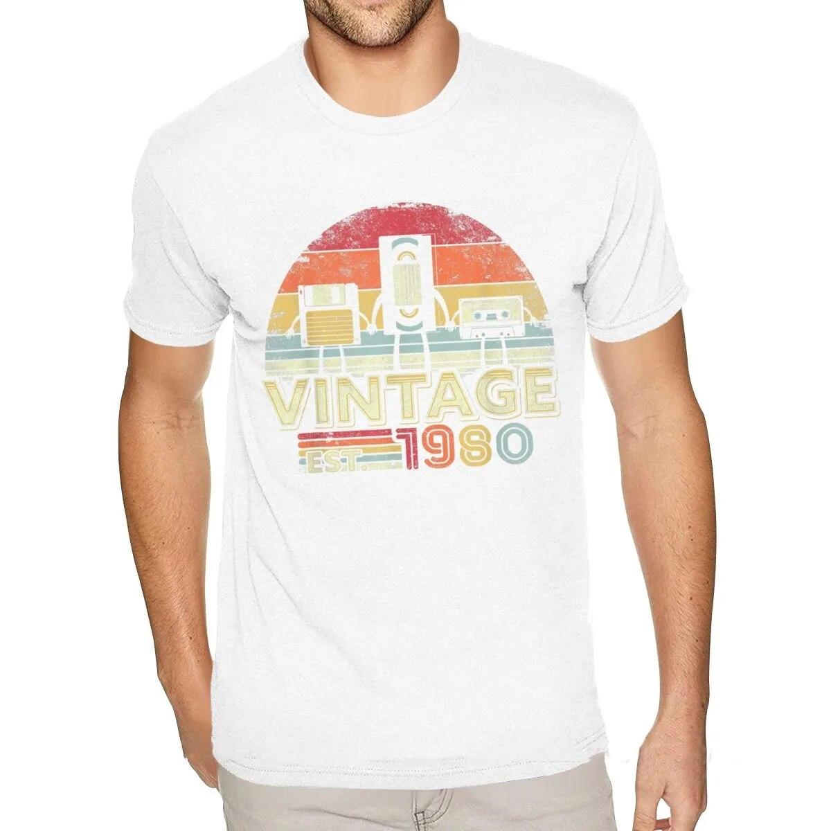 

Футболка в стиле ретро 1980 года. Футболка с 3D-принтом Fun Music. Большая свободная футболка. 6XL