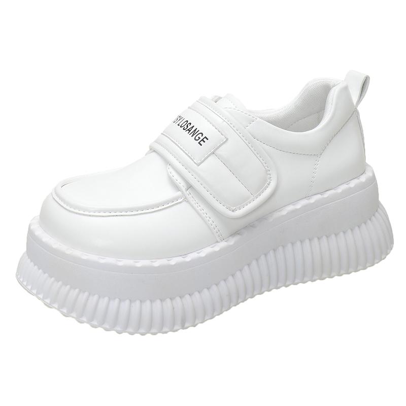 Маленькие кожаные туфли женские новые модные весенне-осенние новые британские популярные туфли Мэри Джейн Lefu из мягкой кожи 35