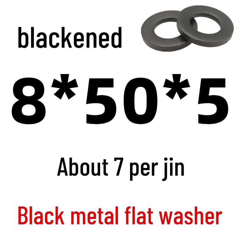 Thickened Black Iron Flat Washer for Screws, Non-standard Round Design