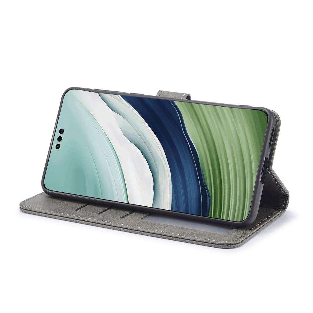 LC.IMEEKE For Huawei Mate 60 Pro+/Mate 60 Pro Calf Texture Phone Case PU Leather Stand Wallet Cover