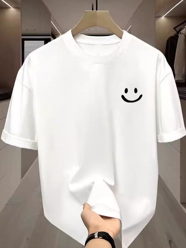 Unisex Black Ice Silk Hong Kong Style Summer T-Shirts - Trendy & Simple Short-Sleeved Tops for Couples