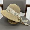 Summer Vacation Straw Hat Female Seaside Outing Sunshade Sunscreen Bucket Hat Beach Hat Sun Hat