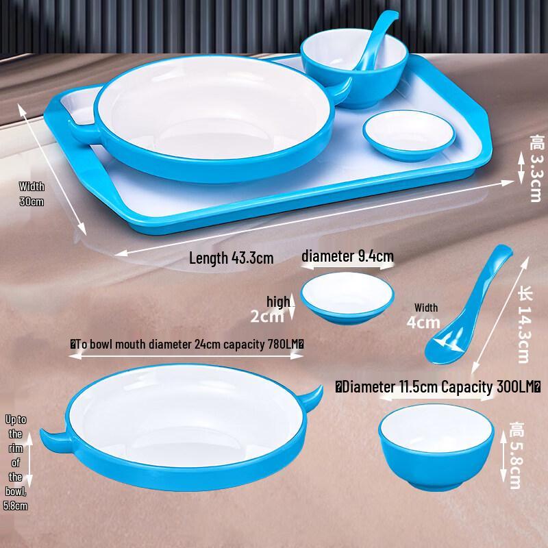 

Ruhan Commercial Melamine Tableware 4-Piece Set