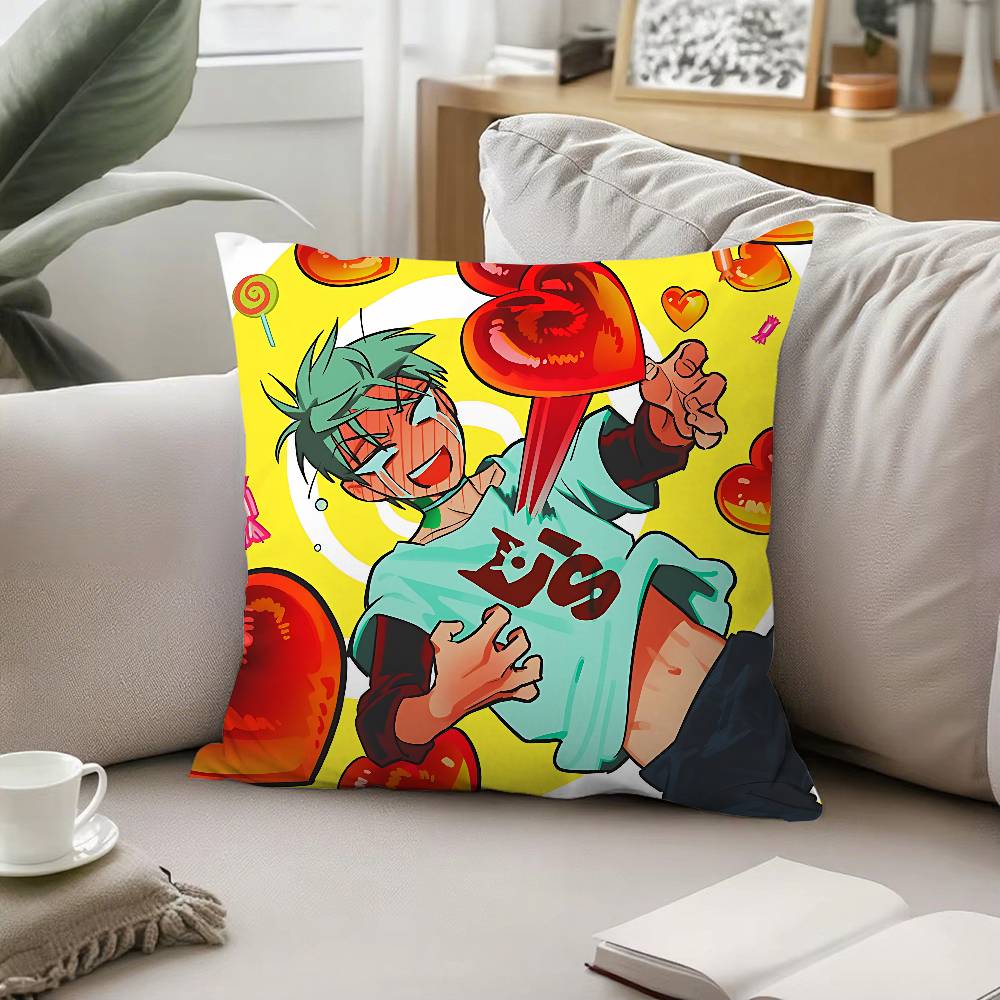 Anime Alien Stage Throw Pillow Covers Pattern Cushion Cover Suitable For Sofa Bedroom Car Pillow Cover
